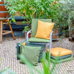 Madison - Bankkussen 110x48 - Goud - Gold Recycled Canvas -Tuinwinkel 1000081734 0103