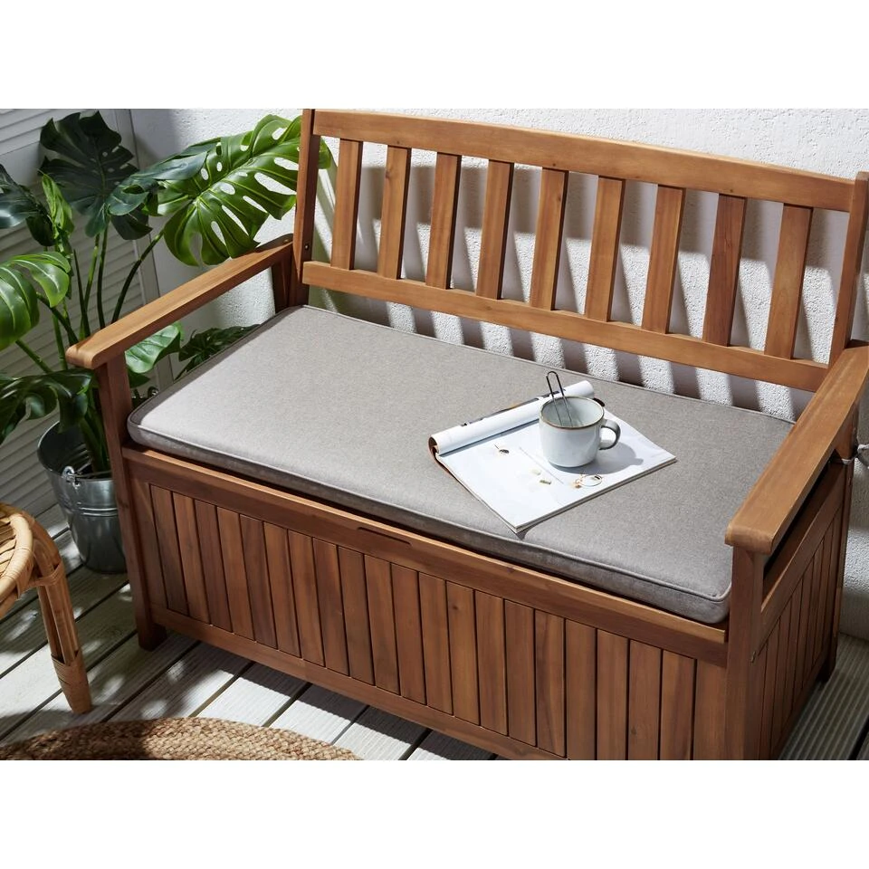 Beliani Zitkussen SOVANA - Grijs Polyester 4 Beliani Zitkussen SOVANA - Grijs Polyester - Afbeelding 2