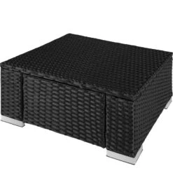 Tectake - Wicker Zitkruk Zwart - 53 X 53 X 26 Cm 8 Tectake - Wicker Zitkruk Zwart - 53 X 53 X 26 Cm -Tuinwinkel 1000083110 0102