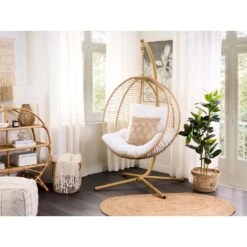 Beliani Hangstoel ARCO - Beige Polyester 9 Beliani Hangstoel ARCO - Beige Polyester -Tuinwinkel 1000084499 0103