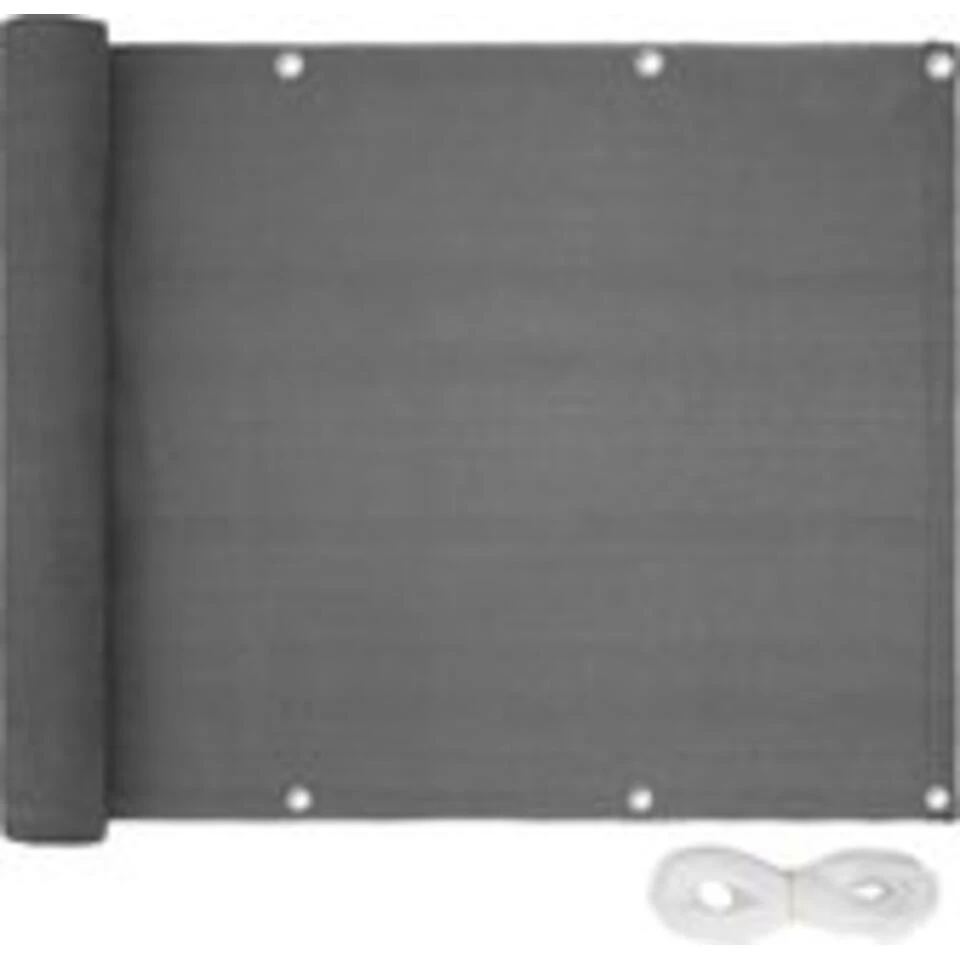 Tectake - Balkonscherm, Variant 2 Grijs 75 Cm 3 Tectake - Balkonscherm, Variant 2 Grijs 75 Cm