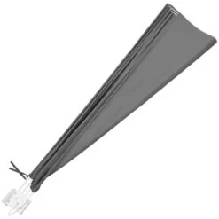 Tectake - Zonnescherm Zonwering Zonneluifel Windscherm - Antraciet -Tuinwinkel 1000085778 0102
