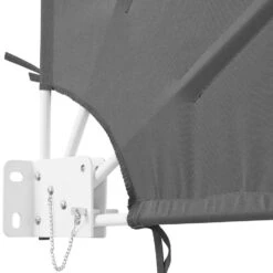 Tectake - Zonnescherm Zonwering Zonneluifel Windscherm - Antraciet -Tuinwinkel 1000085778 0103