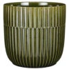 Mica Decorations Plantenpot - Keramiek Glans Donkergroen - D19/H18 Cm -Tuinwinkel 1000086285