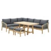 Garden Impressions Alora Lounge Dining Set 5-delig L-donker Grijs -Tuinwinkel 1000087000