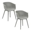 Garden Impressions Lexy Tuinstoel Licht Grijs - 2 Stuks -Tuinwinkel 1000087052
