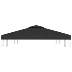VidaXL Prieeldak 2-laags 310 G/m² 3x3 M Zwart -Tuinwinkel 1000087153 0102