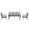 Garden Impressions Senja Lounge Dining Set 4-delig - Lgrijs -Tuinwinkel 1000087176
