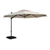 Exotan Parasol Buiten Roma - Aluminium - Zand - 265x350x350 -Tuinwinkel 1000088237