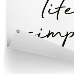 Tuinposter Keep Life Simple 80x60 Cm Zwart-Wit -Tuinwinkel 1000088336 0102
