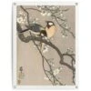 Tuinposter Ohara Koson Koolmezen Op Bloesemtak 80x60 Cm Beige