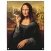 Tuinposter Mona Lisa - Joint 80x60 Cm Bruin -Tuinwinkel 1000088377