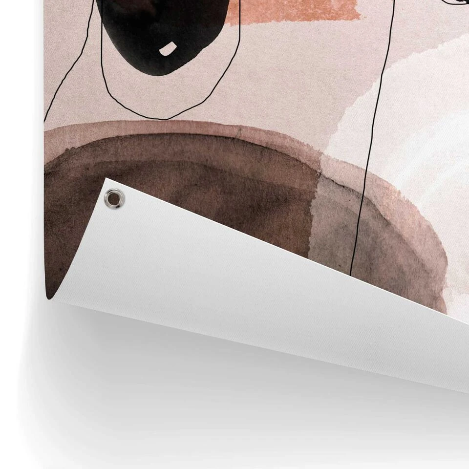 Tuinposter Abstracte Vormen 80x60 Cm Bruin 5 Tuinposter Abstracte Vormen 80x60 Cm Bruin - Afbeelding 3