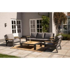 Exotan Fauteuil Buiten - Aluminium - Antraciet - Set Van 2 7 Exotan Fauteuil Buiten - Aluminium - Antraciet - Set Van 2 -Tuinwinkel 1000090467 0102