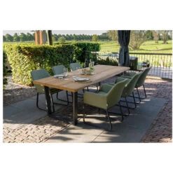 Exotan Fauteuil Buiten Plaza - Aluminium - Groen - Set Van 2 -Tuinwinkel 1000090468 0102