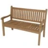 Teak Tuinbank Gebogen - Hout - Bruin -Tuinwinkel 1000091505