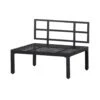WOOOD Loungebankje Buiten George - Aluminium - Zwart - 73x90x83