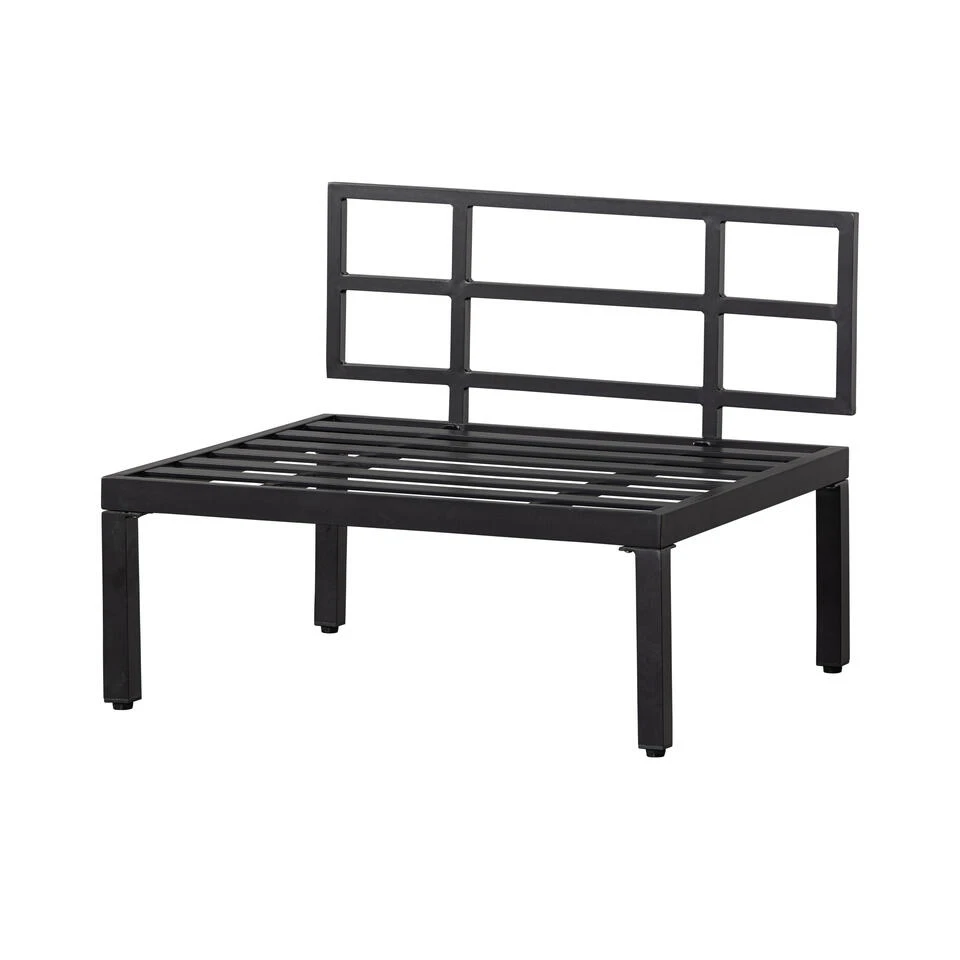 WOOOD Loungebankje Buiten George - Aluminium - Zwart - 73x90x83 3 WOOOD Loungebankje Buiten George - Aluminium - Zwart - 73x90x83