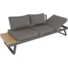 Arezzo Loungebank Polywood - Hout - Bruin -Tuinwinkel 1000093876