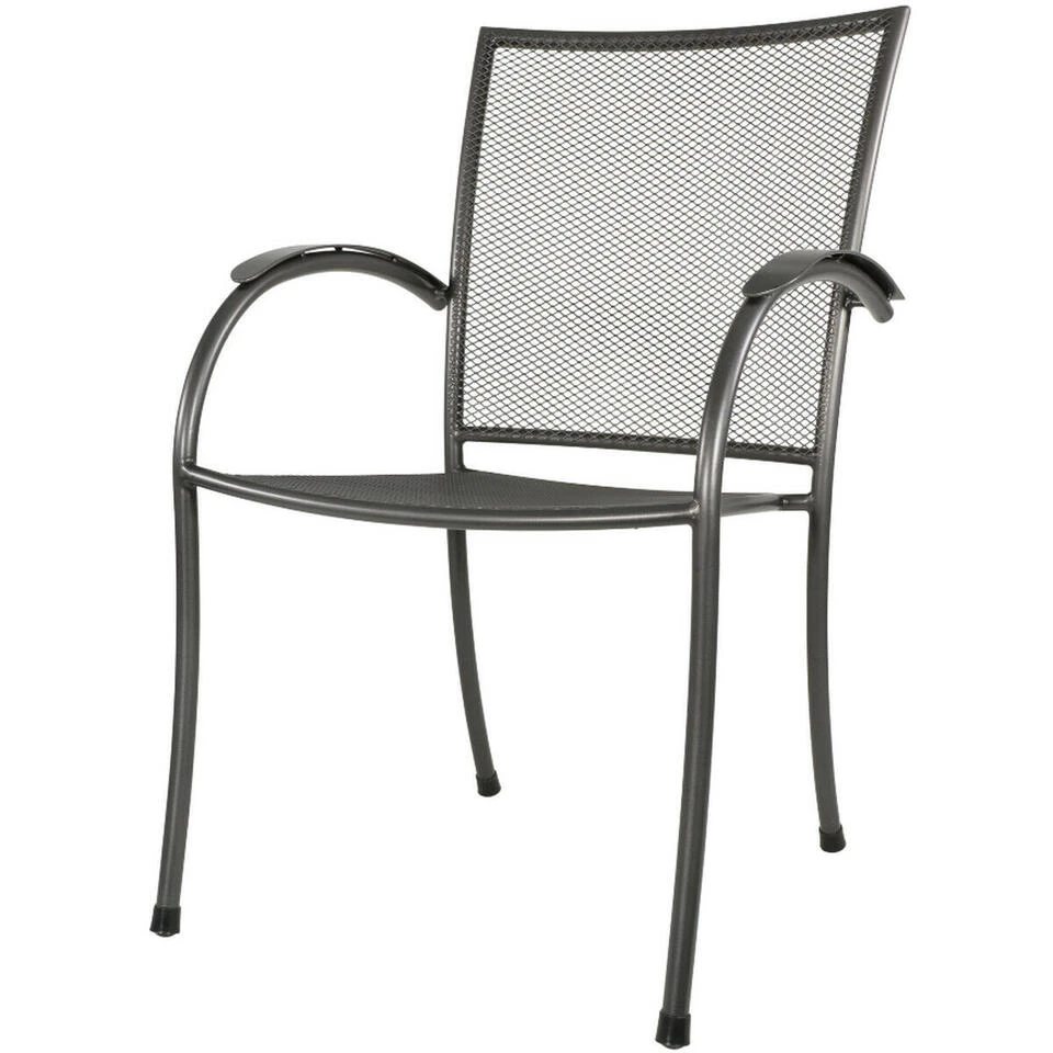 Tuinstoel Nordic - Metaal - Grijs 3 Tuinstoel Nordic - Metaal - Grijs