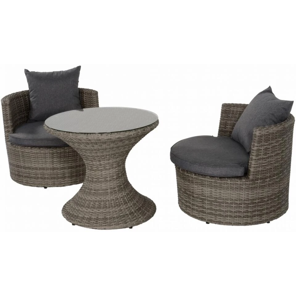 Ancona Loungeset - Glas - Grijs 3 Ancona Loungeset - Glas - Grijs