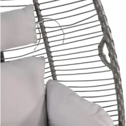 Rope Hangstoel - Wicker - Grijs -Tuinwinkel 1000094364 0103
