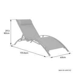 Happy Garden Zonnebedden GALAPAGOS - Groen - Aluminium -Tuinwinkel 1000094864 0104