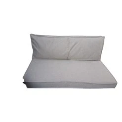 2L Home&Garden Palletkussenset Solid Zandkleurig 120x80cm 2-delige Set -Tuinwinkel 1000096280 0102