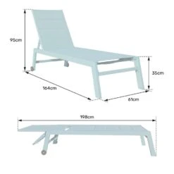 Happy Garden Zonnebedden BARBADOS - Blauw - Aluminium 9 Happy Garden Zonnebedden BARBADOS - Blauw - Aluminium -Tuinwinkel 1000096705 0104