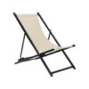 Beliani Tuinligstoel LOCRI II - Beige Synthetisch Materiaal, Aluminium -Tuinwinkel 1000096770