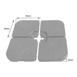 Happy Garden Zonneschermstandaards QUIBERON - Zwart - Plastic -Tuinwinkel 1000097772 0104