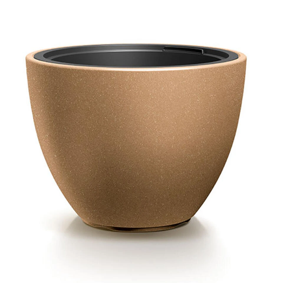 Prosperplast Plantenpot Sevilla - Kunststof - Hout/beige - D39 Cm 3 Prosperplast Plantenpot Sevilla - Kunststof - Hout/beige - D39 Cm