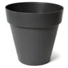 Mega Collections Plantenpot/bloempot - Kunststof - Zwart - D26 Cm -Tuinwinkel 1000100639