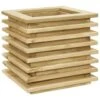 VidaXL Plantenbak Verhoogd 50x50x40 Cm Geïmpregneerd Grenenhout