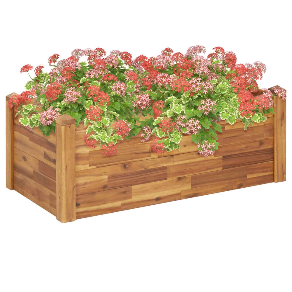 VidaXL Plantenbak Verhoogd 110x60x44 Cm Massief Acaciahout 3 VidaXL Plantenbak Verhoogd 110x60x44 Cm Massief Acaciahout