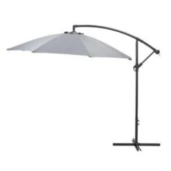 Garden Impressions Athene Zweefparasol Ø300 Cm - Licht Grijs -Tuinwinkel 1324047340 0102