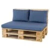 Madison Rugkussen Lounge Panama Safier Blue - 60 X 40cm -Tuinwinkel 1454536203