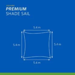 Coolaroo Schaduwdoek Vierkant 5,4x5,4m Zand -Tuinwinkel 149255d431ab4ad3ae86765f118205ad