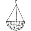 Merkloos Bloempot Hangmand - Zwart - Incl Ophangmateriaal - 35 Cm -Tuinwinkel 1515589479