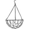 Merkloos Bloempot Hangmand - Zwart - Incl Ophangmateriaal - 30 Cm -Tuinwinkel 1554232755