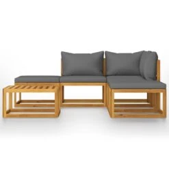 VidaXL 6-delige Loungeset Met Kussens Massief Acaciahout -Tuinwinkel 1569144956 0102