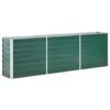 VidaXL Plantenbak Verhoogd 240x40x77 Cm Gegalvaniseerd Staal Groen