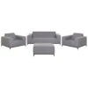 Beliani Loungeset ROVIGO - Grijs Polyester -Tuinwinkel 1590544770