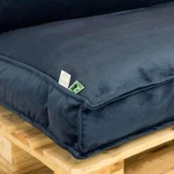 2L Home & Garden Palletkussen Velvet Donkerblauw - 120 X 80cm -Tuinwinkel 1618102517 0103