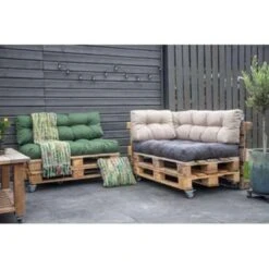 2L Home & Garden Palletkussen Metro Grijs - 120 X 80cm -Tuinwinkel 1659382939 0102