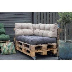 2L Home & Garden Palletkussen Metro Grijs - 120 X 80cm -Tuinwinkel 1659382939 0103