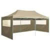 VidaXL Partytent Met 4 Zijwanden Inklapbaar 3x6 M Staal Crème -Tuinwinkel 1691150380