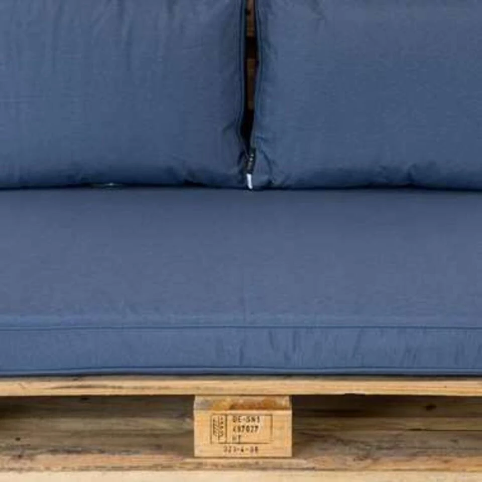 Madison Palletkussenset Lounge Blauw - 3 Delig 5 Madison Palletkussenset Lounge Blauw - 3 Delig - Afbeelding 3