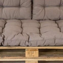 Madison Rugkussen Florance Taupe - 60 X 43cm -Tuinwinkel 1814149704 0103