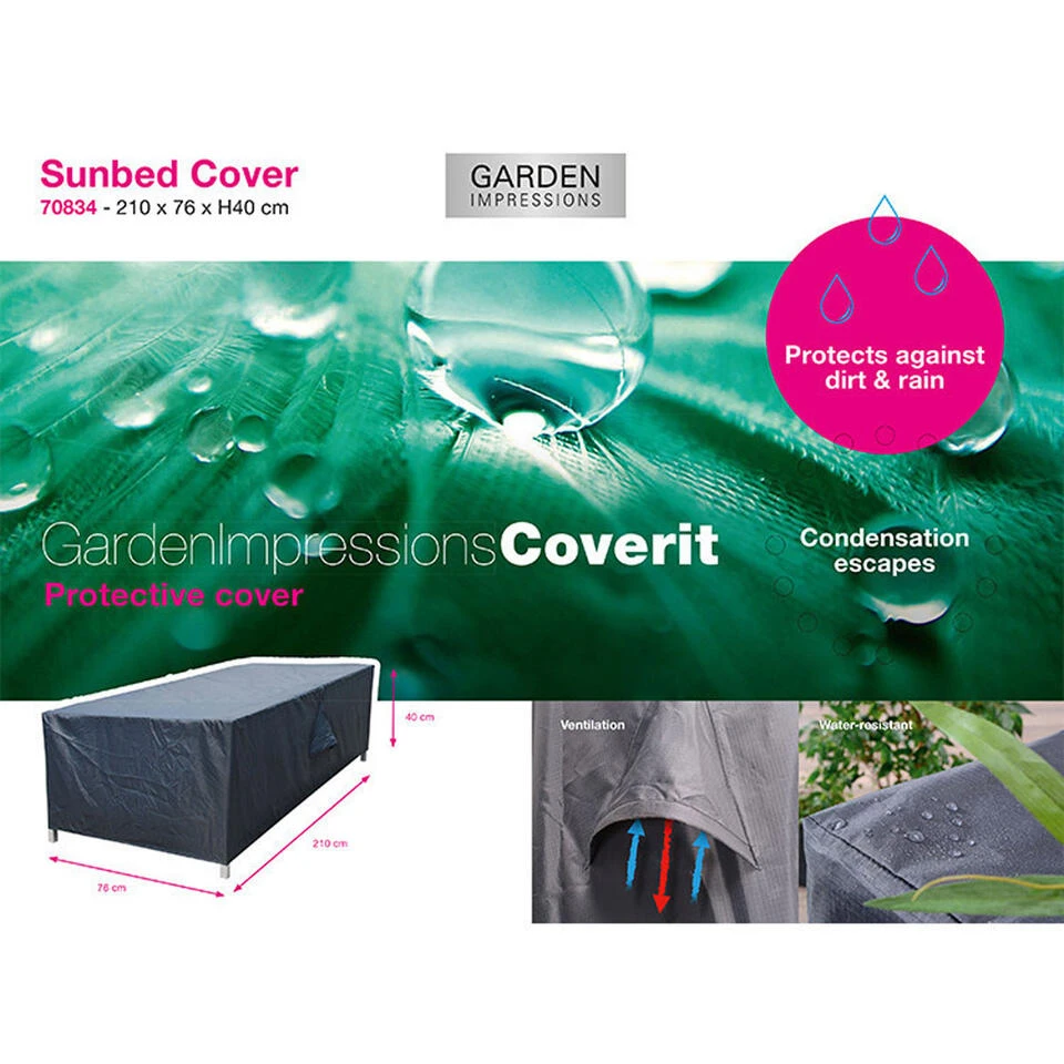 Garden Impressions Ligbed Hoes 210x76xH40 Cm 3 Garden Impressions Ligbed Hoes 210x76xH40 Cm